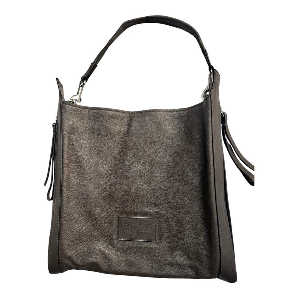Marc by Marc Jacobs Gray Leather Hobo Bag